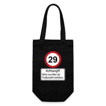 29 Attention : ne remplissez que de la bière comme carburant - Sac à bouteille - noir - Devant