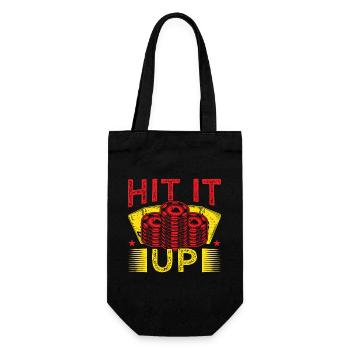 Gambling Fan Hit It Up Casino - Gift Bag for Bottles - black - Front