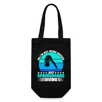 Diving diving board - Gift Bag for Bottles - black - Front