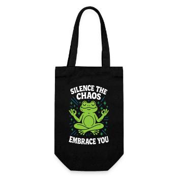 Faites taire le chaos qui vous entoure - Sac à bouteille - noir - Devant
