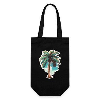 Palmier - Sac à bouteille - noir - Devant