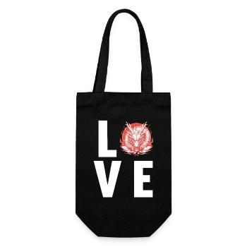 Dragon Dragon - Gift Bag for Bottles - black - Front