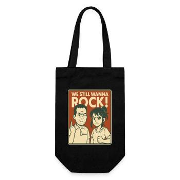 Rebellious Rock Parent Duo  - Gift Bag for Bottles - black - Front