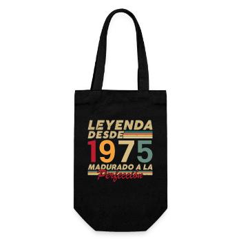 50 Années 1975 Vintage Rétro Anniversaire - Sac à bouteille - noir - Devant