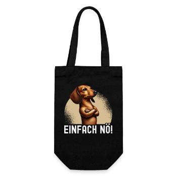 Simply Nope Dachshund Dog Dog Breed - Gift Bag for Bottles - black - Front