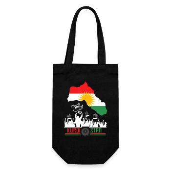 Drapeaux kurdes avec Kurdistan Kurde - Sac à bouteille - noir - Devant