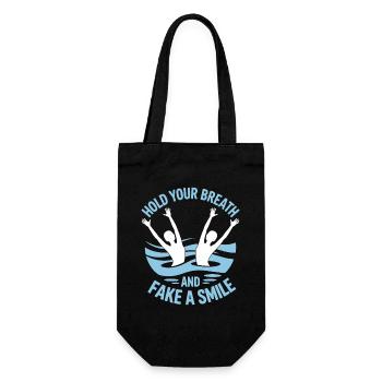 Synchronschwimmen Kunstschwimmen Wassersport - Geschenkbeutel für Flaschen - Schwarz - Vorne
