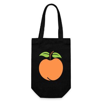 Minimalistisches und natürliches Angeln - Geschenkbeutel für Flaschen - Schwarz - Vorne
