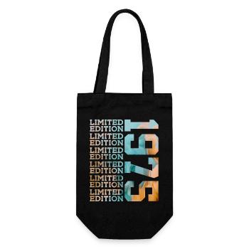 LIMITED EDITION 1975 51 YEARS 51ST BIRTHDAY - Gift Bag for Bottles - black - Front