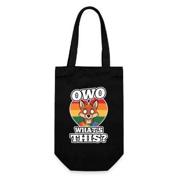 OwO What's This? - Gift Bag for Bottles - black - Front