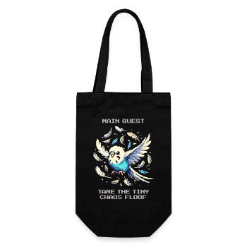 Quête principale : Apprivoiser les peluches du chaos | Perruche - Sac à bouteille - noir - Devant