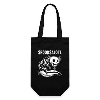 Haunted Skull on Skeletal Oath - Gift Bag for Bottles - black - Front