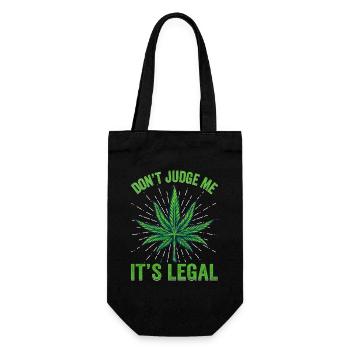 Légalisation Feuille de Cannabis Illustration - Sac à bouteille - noir - Devant