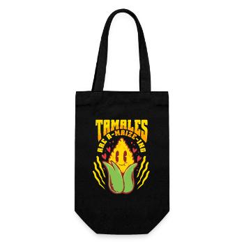 Tamale Tamales Are A-Maize-ing - Geschenkbeutel für Flaschen - Schwarz - Vorne
