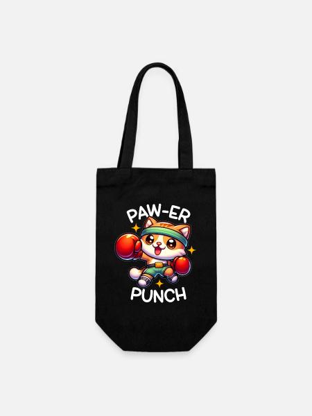 Chat boxer - Sac à bouteille - noir