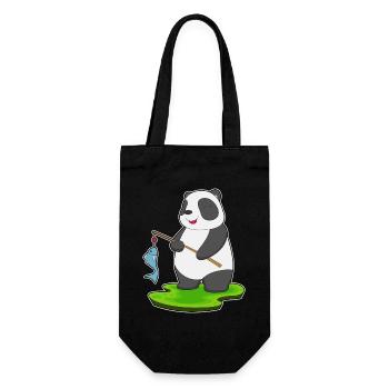 Pêche au panda baudroie - Sac à bouteille - noir - Devant