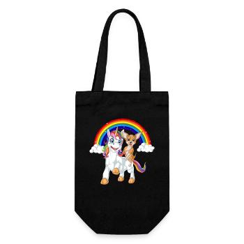 Chihuahua Chevauchant Licorne - Sac à bouteille - noir - Devant