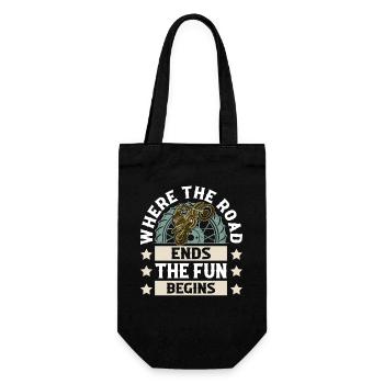 Motocross - Gift Bag for Bottles - black - Front