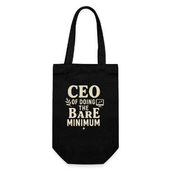 Impression de motivation minimaliste pour le PDG - Sac à bouteille - noir - Devant