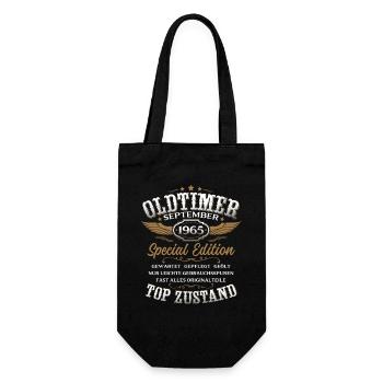 Cadeau d'anniversaire pour les 60 ans d'une voiture ancienne, septembre 1965 - Sac à bouteille - noir - Devant