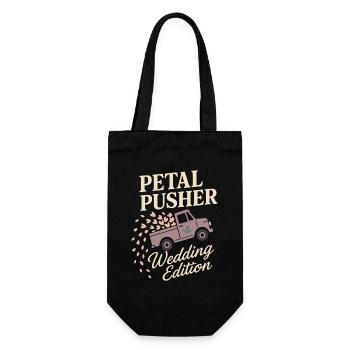 Hochzeitsflorist Blumendesigner -crew Bouquet - Geschenkbeutel für Flaschen - Schwarz - Vorne