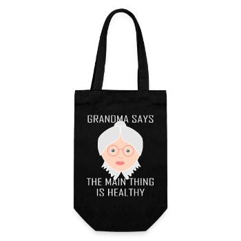 granny - Gift Bag for Bottles - black - Front