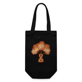 Yggdrasil Nature Musicien Arbre De Vie - Sac à bouteille - noir - Devant