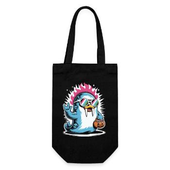Walrus Punk Rocker Halloween - Sac à bouteille - noir - Devant