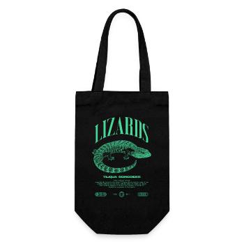 Blue Tongue Skink Reptile Keeper Streetwear - Geschenkbeutel für Flaschen - Schwarz - Vorne