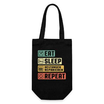 Heating Engineer Heating Construction Plumber Plumber - Gift Bag for Bottles - black - Front