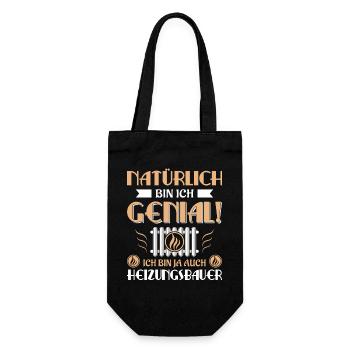 Heating Engineer Heating Construction Plumber Plumber - Gift Bag for Bottles - black - Front