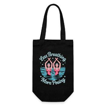 Synchronschwimmen Kunstschwimmen Wassersport - Geschenkbeutel für Flaschen - Schwarz - Vorne