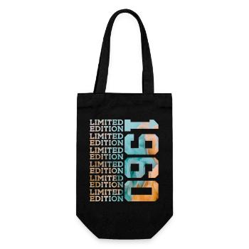 LIMITED EDITION 1960 66 JAHRE 66. GEBURTSTAG - Geschenkbeutel für Flaschen - Schwarz - Vorne