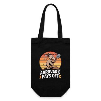 Aardvark Pays Off Aardvark Motivation - Gift Bag for Bottles - black - Front
