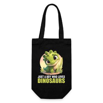 Dino Dinosaur Dinosaur - Gift Bag for Bottles - black - Front
