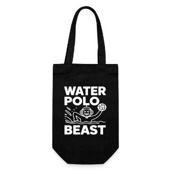 Lustiges Geschenk für Wasserball-Biest - Geschenkbeutel für Flaschen - Schwarz - Vorne