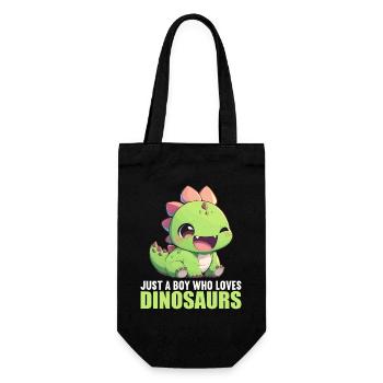 Dino Dinosaur Dinosaur - Gift Bag for Bottles - black - Front