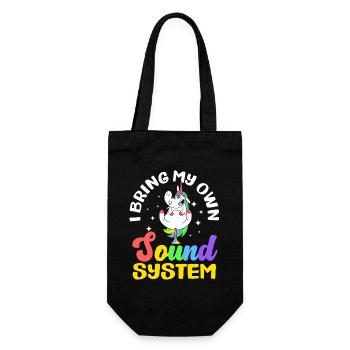 Public Fart Funny Inappropriate - Gift Bag for Bottles - black - Front