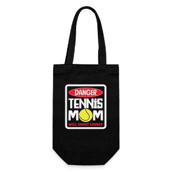 Danger Maman Joueuse de Tennis Bruyante - Sac à bouteille - noir - Devant