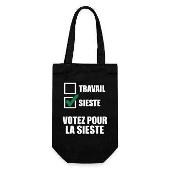 Vote for the Humor Office Nap - Gift Bag for Bottles - black - Front