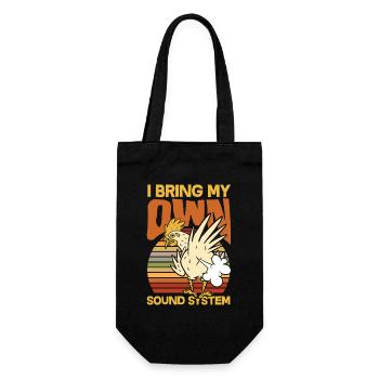 Public Fart Funny Inappropriate - Gift Bag for Bottles - black - Front