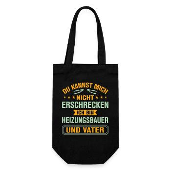 Heating Engineer Heating Construction Plumber Plumber - Gift Bag for Bottles - black - Front