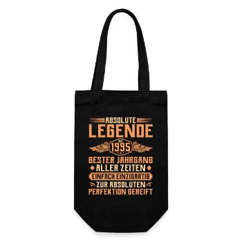 30th birthday - Legend since 1995 - Gift Bag for Bottles - black - Front