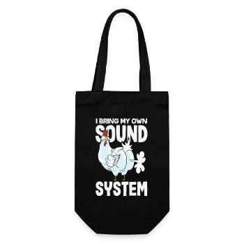 Public Fart Funny Inappropriate - Gift Bag for Bottles - black - Front