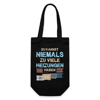 Heating Engineer Heating Construction Plumber Plumber - Gift Bag for Bottles - black - Front