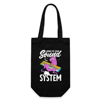 Public Fart Funny Inappropriate - Gift Bag for Bottles - black - Front