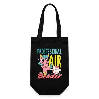 Public Fart Funny Inappropriate - Gift Bag for Bottles - black - Front