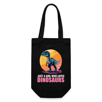 Dino Dinosaur Dinosaur - Gift Bag for Bottles - black - Front