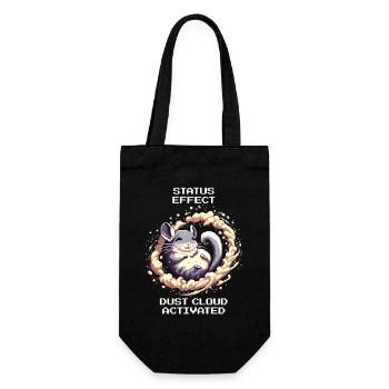 Status Effect: Dust Cloud Active | Chinchilla - Gift Bag for Bottles - black - Front