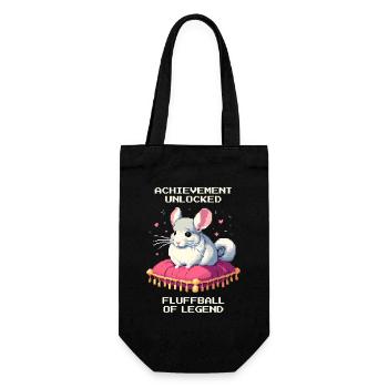 Achievement: Legends Fluffy Ball | Chinchilla - Gift Bag for Bottles - black - Front